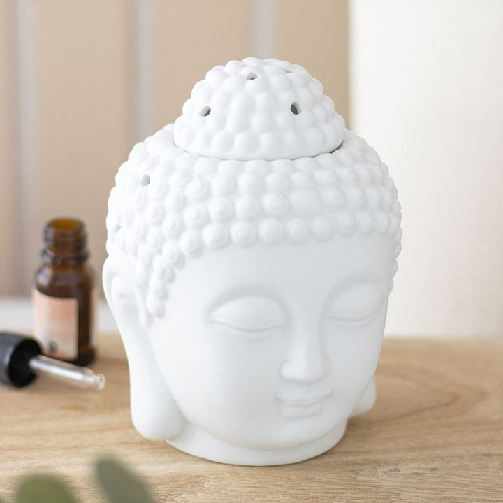 White Buddha Head Oil/Wax Burner