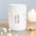 White Feather Cut Out Oil/Wax Burner
